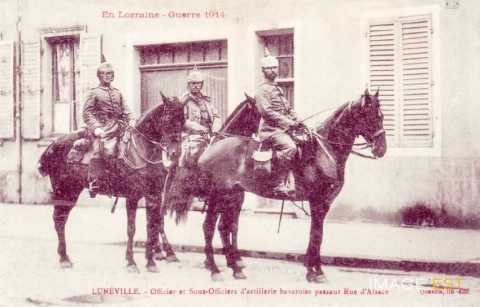 Officiers d'artillerie allemands (Lunéville)